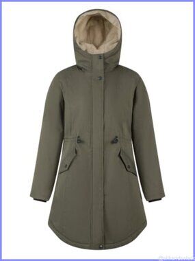 Fleece Lined Waterproof Long Hooded Winter Parka Coat